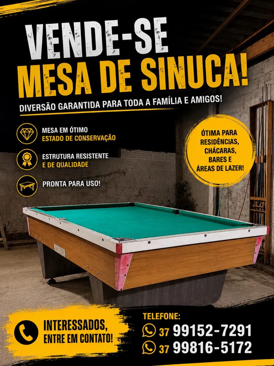 Mesa de sinuca 