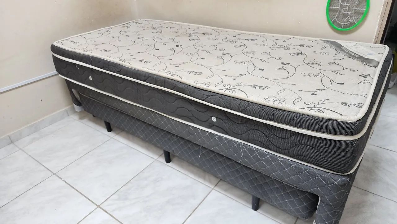 Cama box com auxiliar coxao molas 