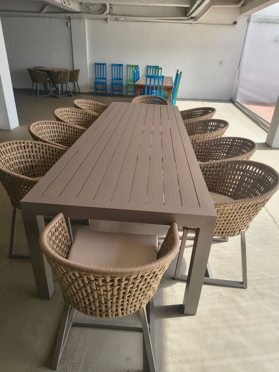 Conjunto de mesa área externa