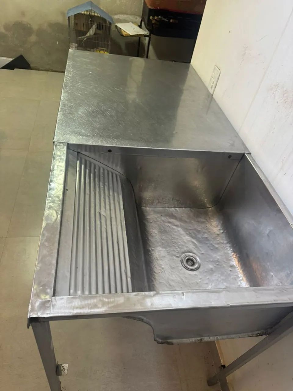 Mesa cuba de inox