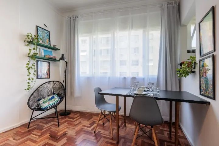Apartamento temporada em Copacabana, reformado e mobiliado, sala e quarto - Foto 8