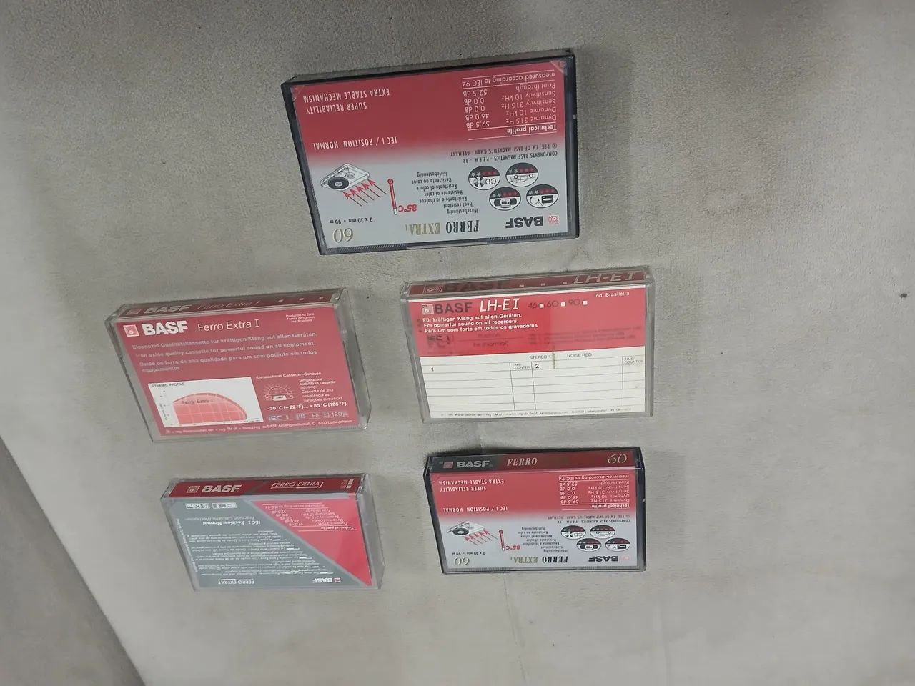 Lote de 05 Fitas K7 Basf - Foto 2