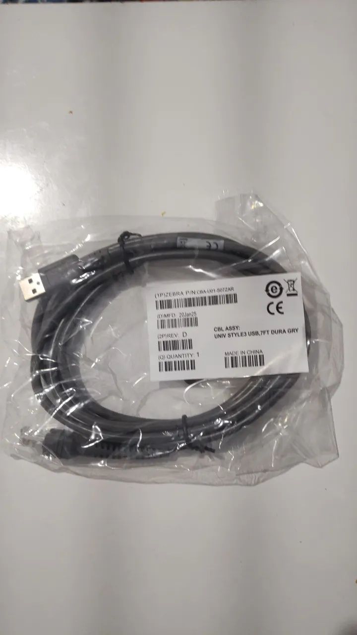 Leitor de código de barras Symbol LS2208-SR20007R-UR.   Com suporte      7 pçs - Foto 3
