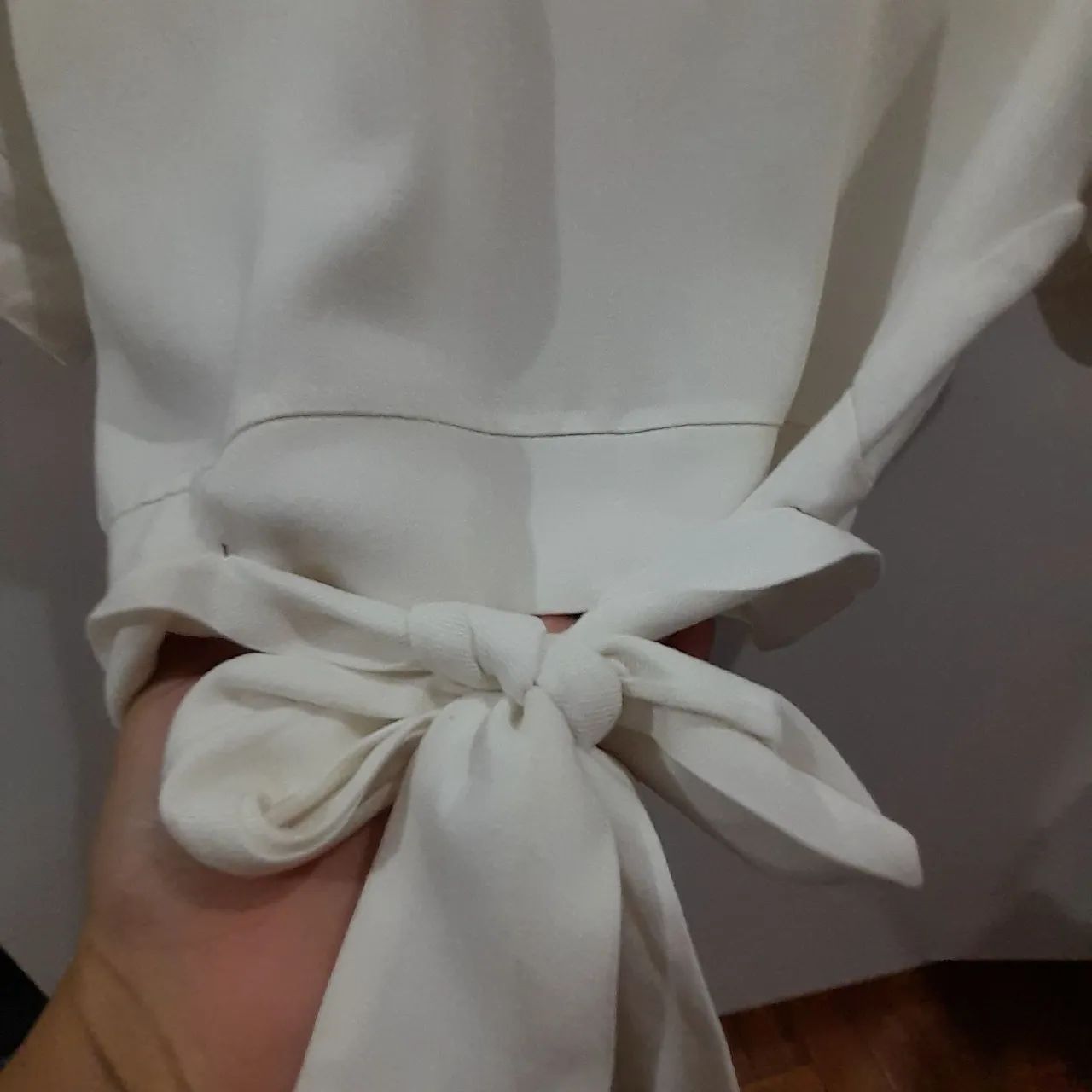 Blusa Cropped Branco tam P/M  - Foto 5