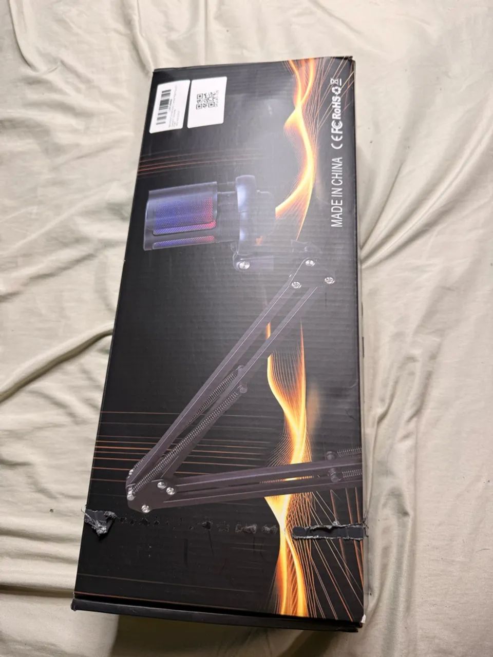  Microfone USB Gaming PC, Microfone RGB para PC, Microphone Condensador de mesa - Foto 2