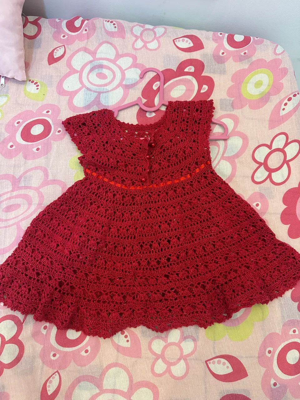 Vestido de crochê feito a mão TAM M/G - Foto 2