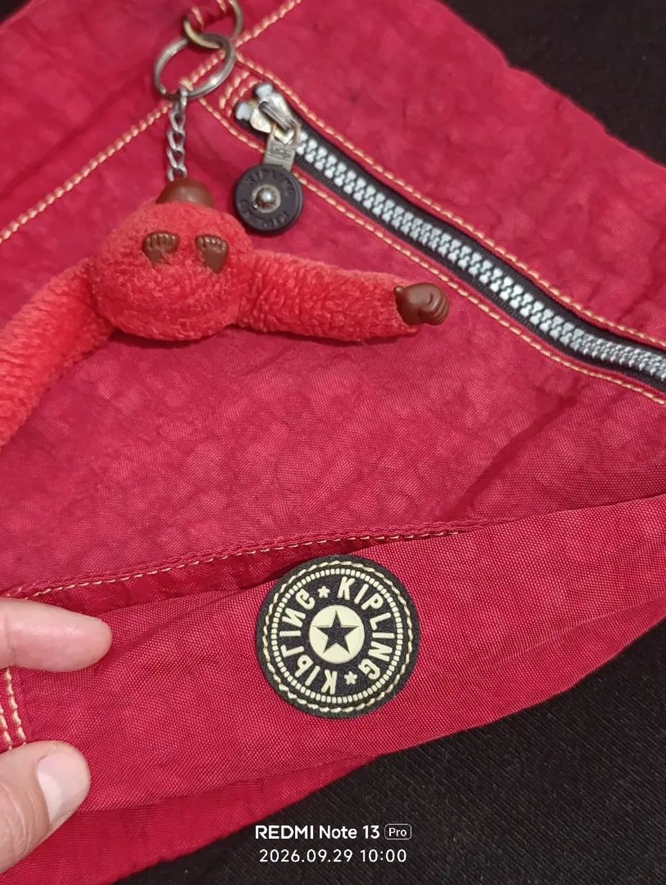 Bolsa Kipling vermelha original - Foto 5
