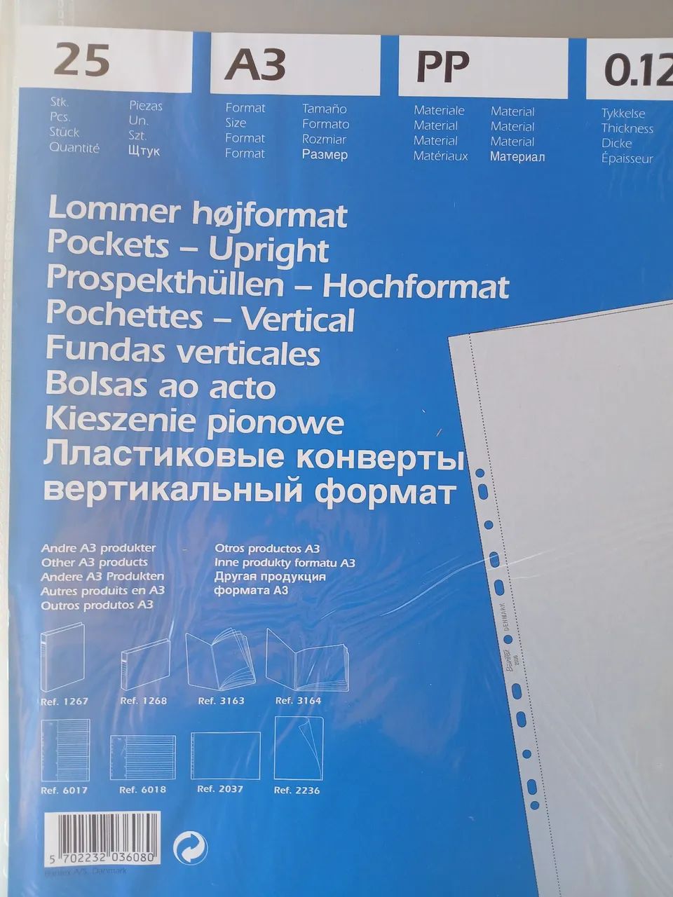 14 caixas com 25 Bantex envelopes plásticos A3 - Foto 3