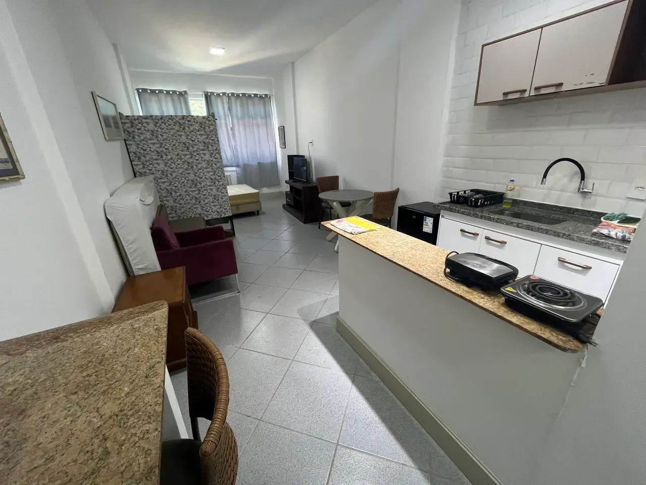Centro da Cidade , Apartamento mobiliado  tipo studio 30M2
