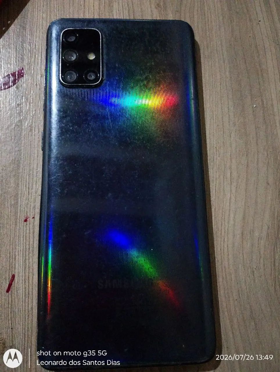 Vendo Samsung A71 usado funcionando perfeitamente, preto  - Foto 4