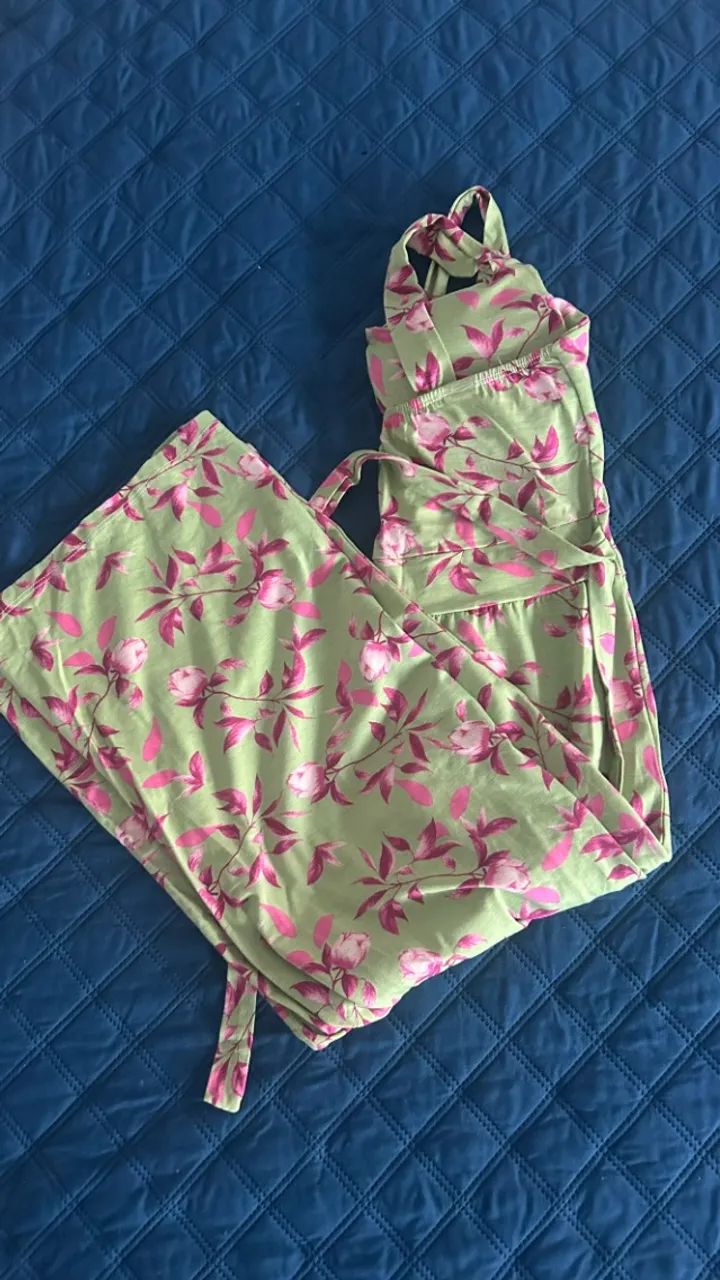 Macacão estampado com barra longa - Foto 5