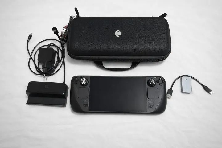 Steam Deck 1TB + Dock Original + MicroSD 256GB - Completo - Aceito