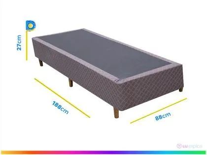Cama Box Solteiro Gazin Esmeralda - NOVA, SEM USO! - Foto 3