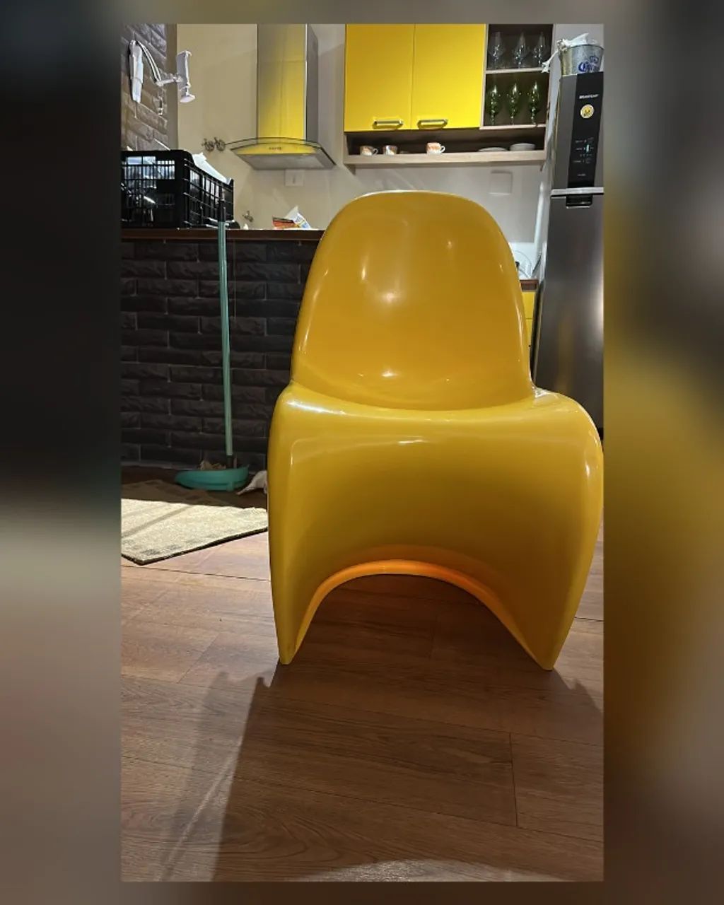 4 CADEIRAS PANTON AMARELAS - Foto 2