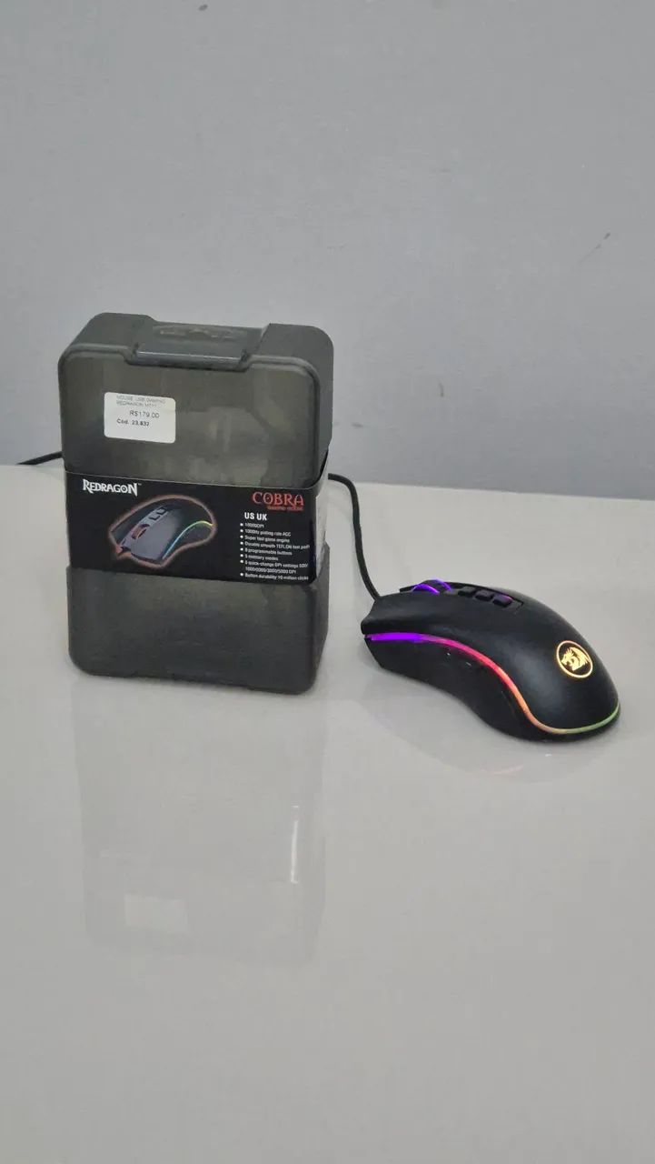 Mouse com fio Redragon