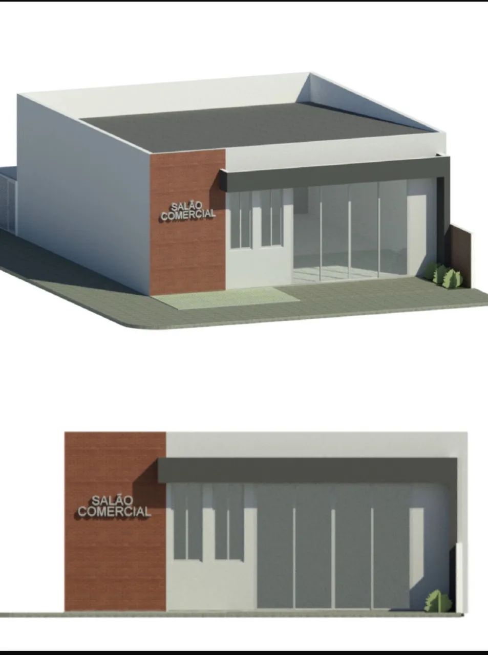 Salão comercial Novo em avenida 