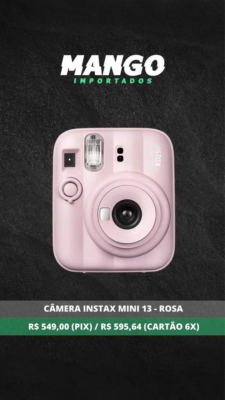 Câmera Instax Mini 13 Rosa Lançamento  - Foto 3