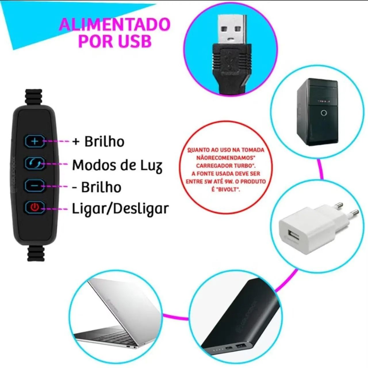 Ring Light Iluminador 10 Polegadas Com Tripé 2.10 Metro LED Para Celular Iluminação Profis - Foto 4