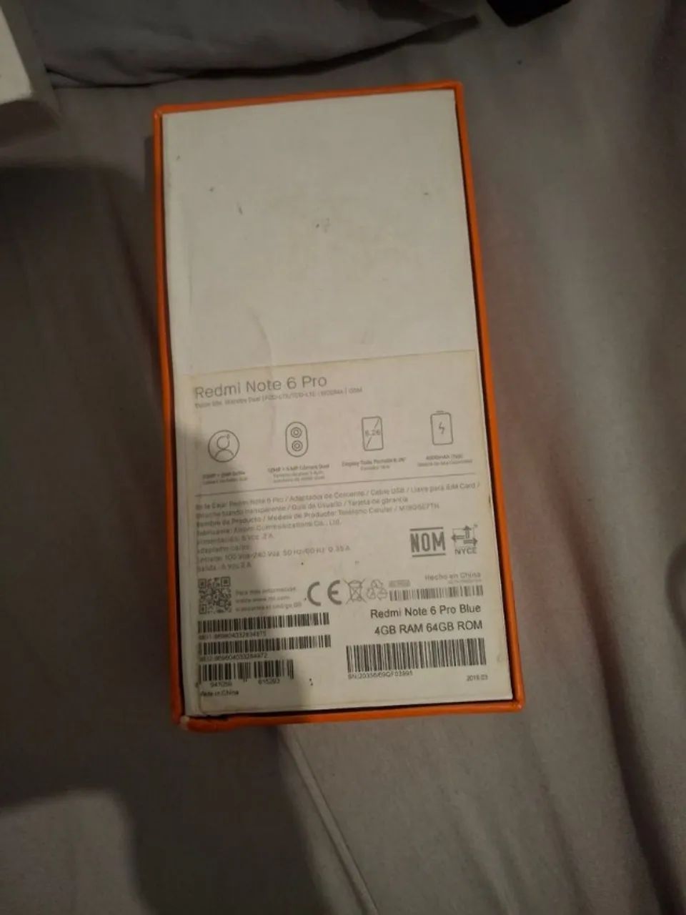 Caixa  vazia de redmi note 6 pro - Foto 2