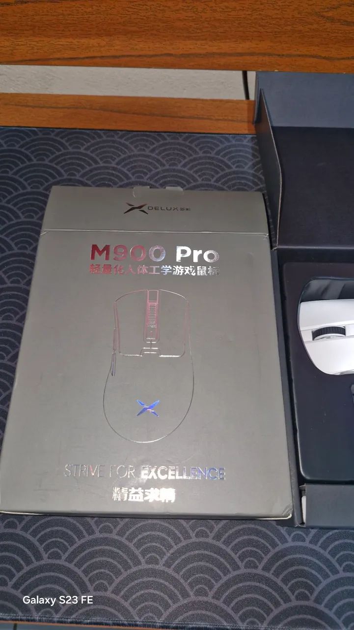 Mouse delux M900 pro branco 8k - Foto 2