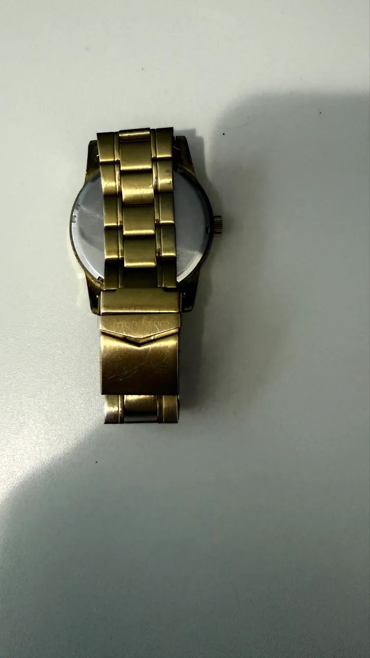 Relógio Mondaine dourado  - Foto 4