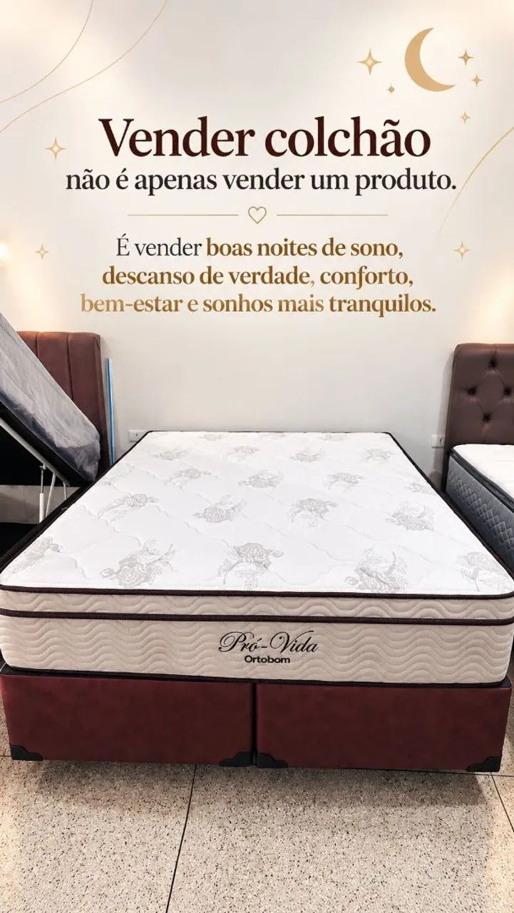 Colchão Ortobom + Base Box - Entrega em Goiânia?
