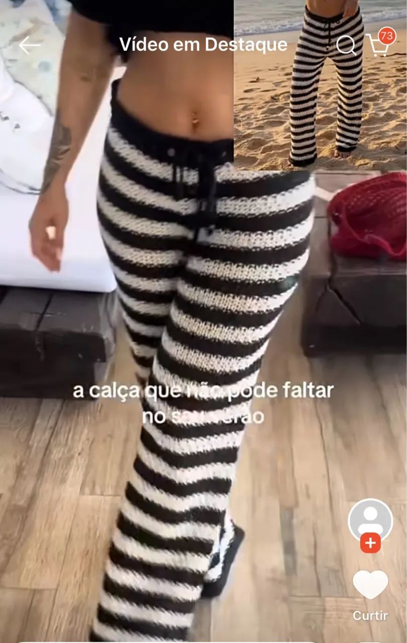 Calça saída de praia  - Foto 3