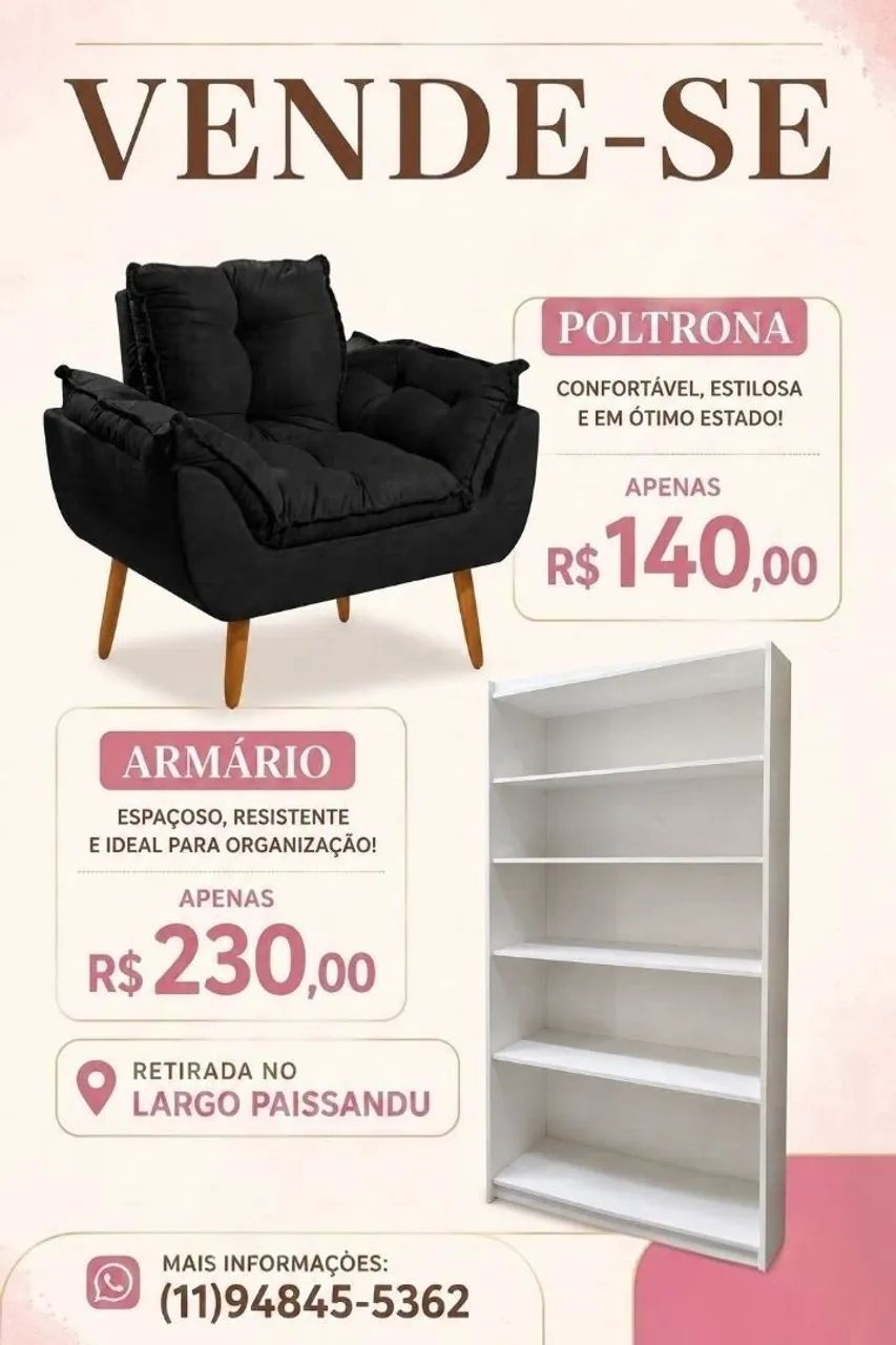 Cadeira e armário 