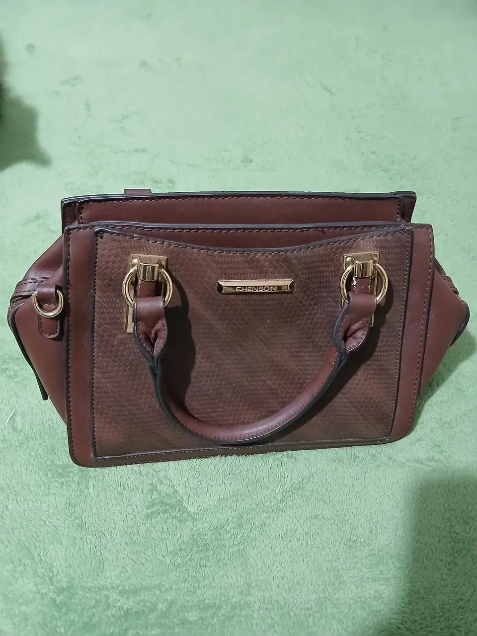 BOLSA DE MÃO MÉDIA MARROM 