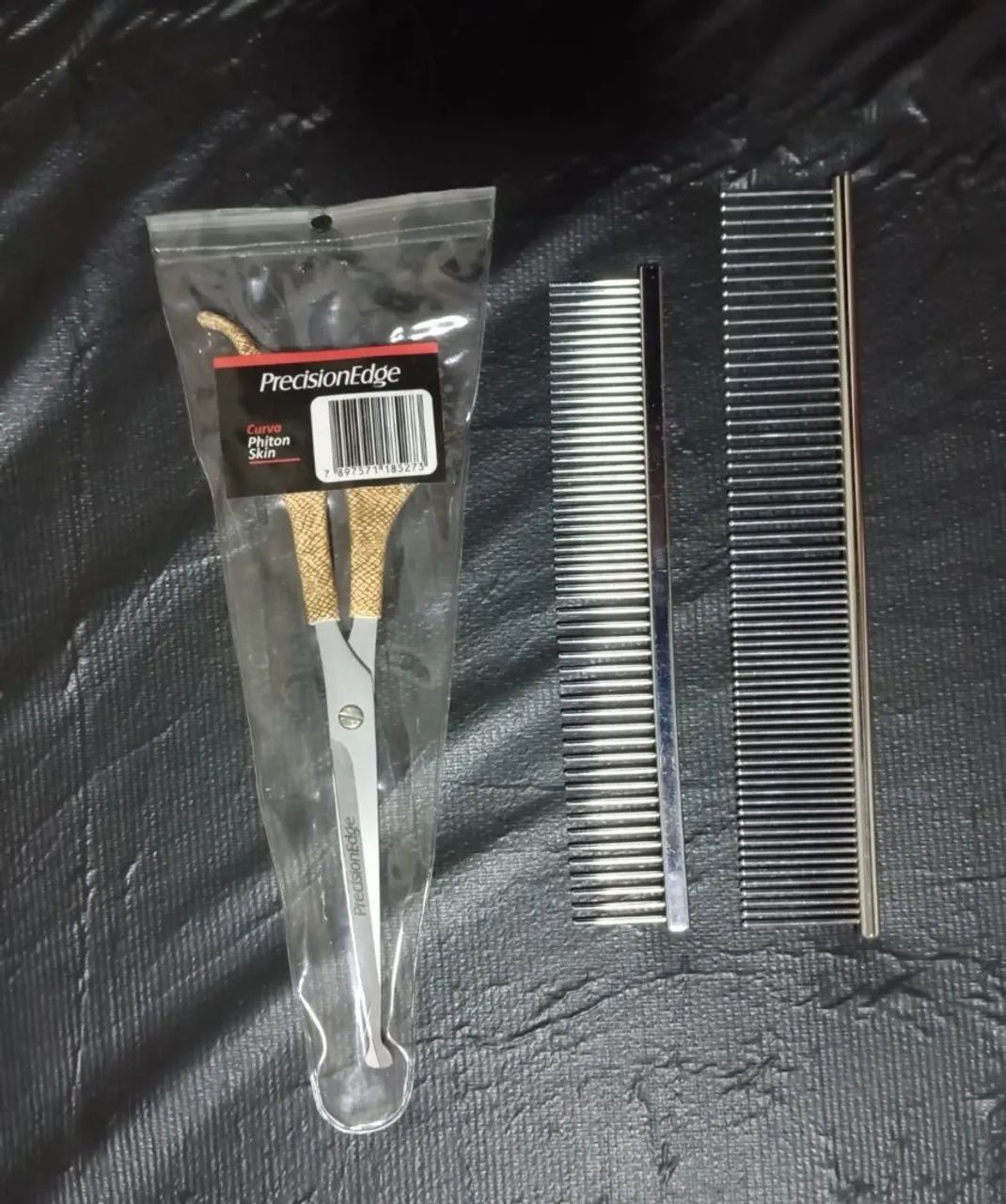 Tesoura curva PrecisionEdge + dois pentes 