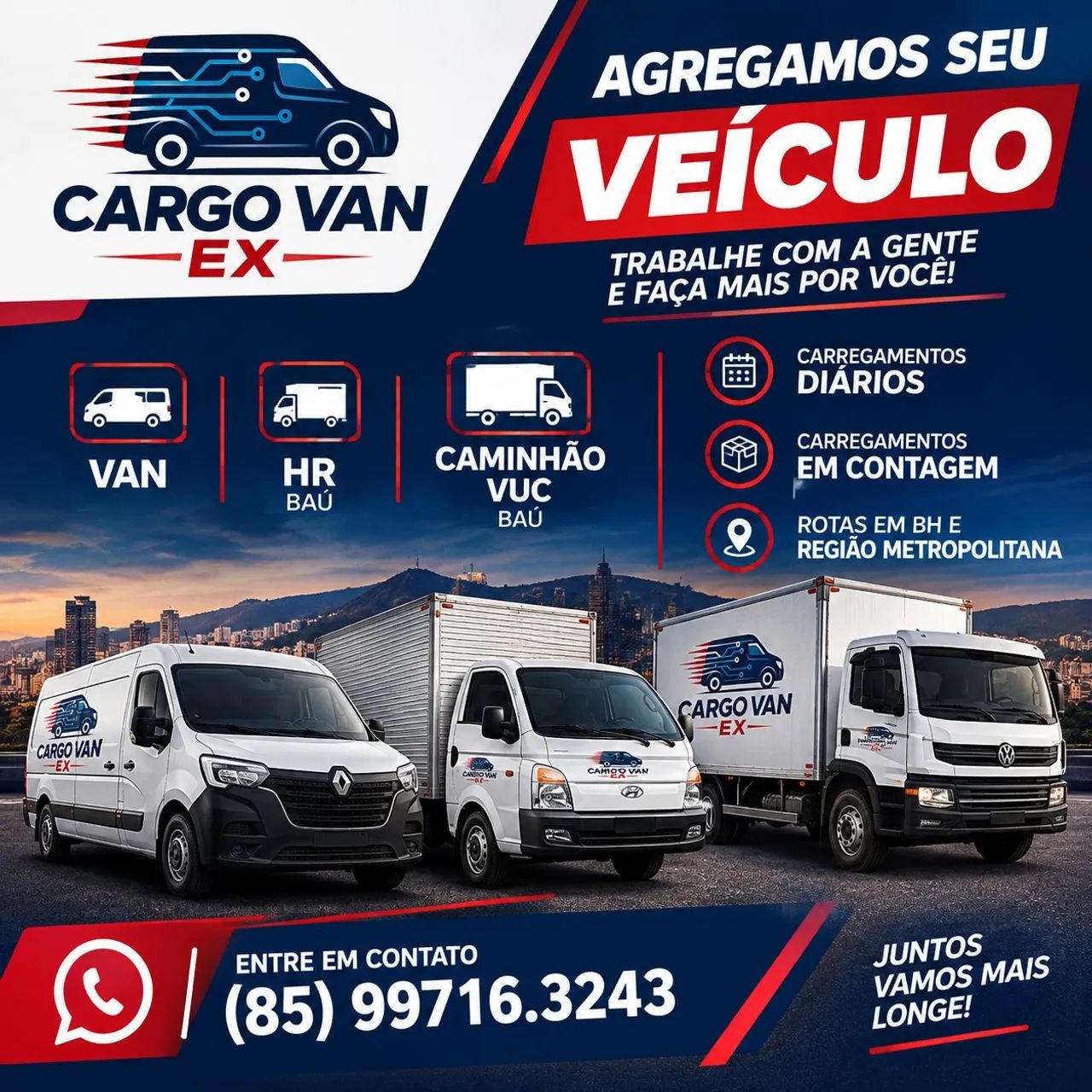 Agremenos seu Veículo - Van, HR, e VUC