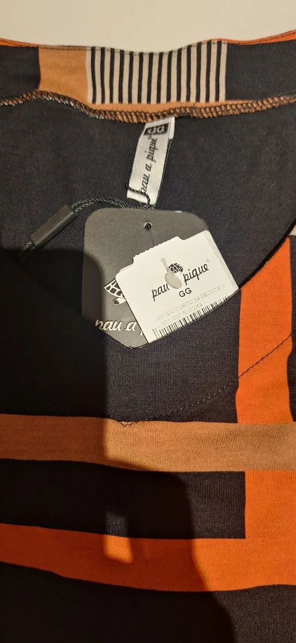 Vestido NOVO, COM ETIQUETA  manga 3/4 MIDI  - Foto 4