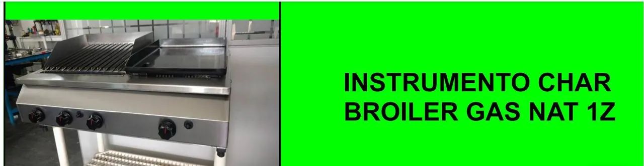 Instrumento char Broiler gás NAT 1z