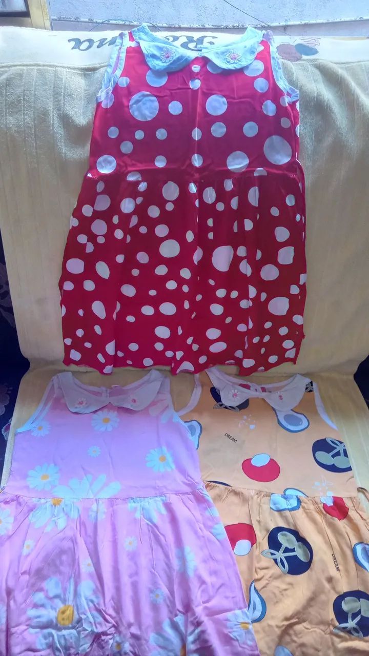 VESTIDOS INFANTIS ESTAMPADOS 