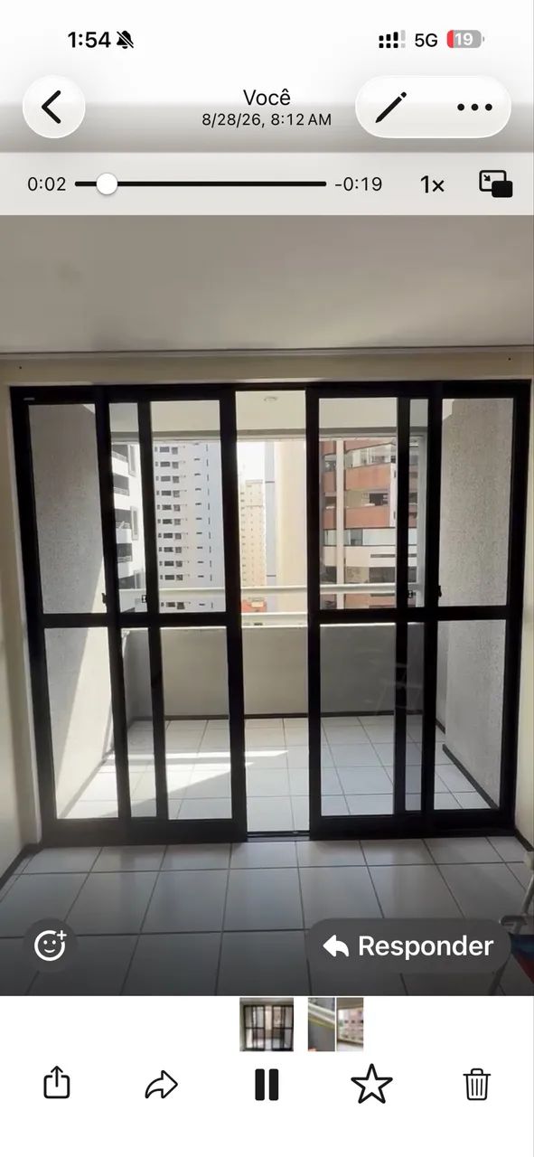 porta de correr em alumínio com vidro  - Foto 2