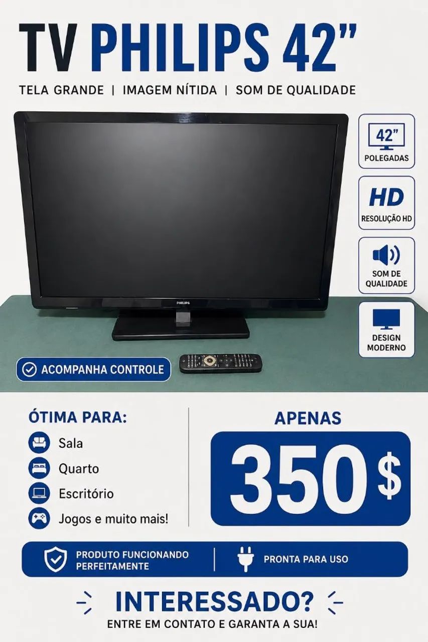 TV 42 POLEGADAS Phillips 