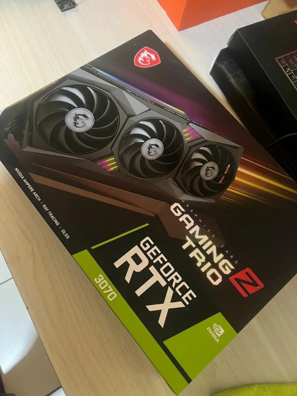 MSI GeForce RTX 3070 Gaming Trio 8GB (Completa na Caixa) - Foto 2