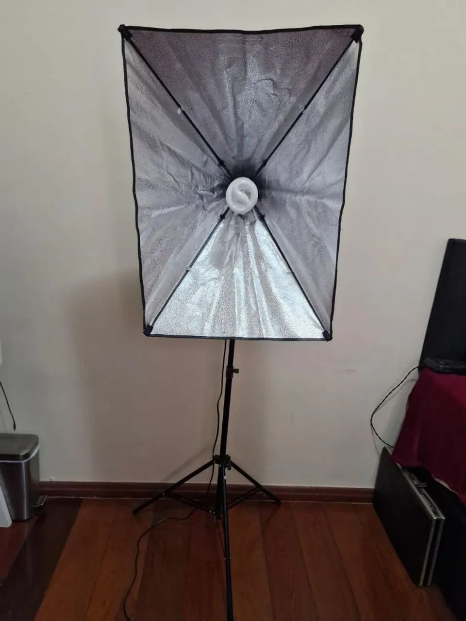 Kit Estúdio Soft box com lâmpada  - Foto 2