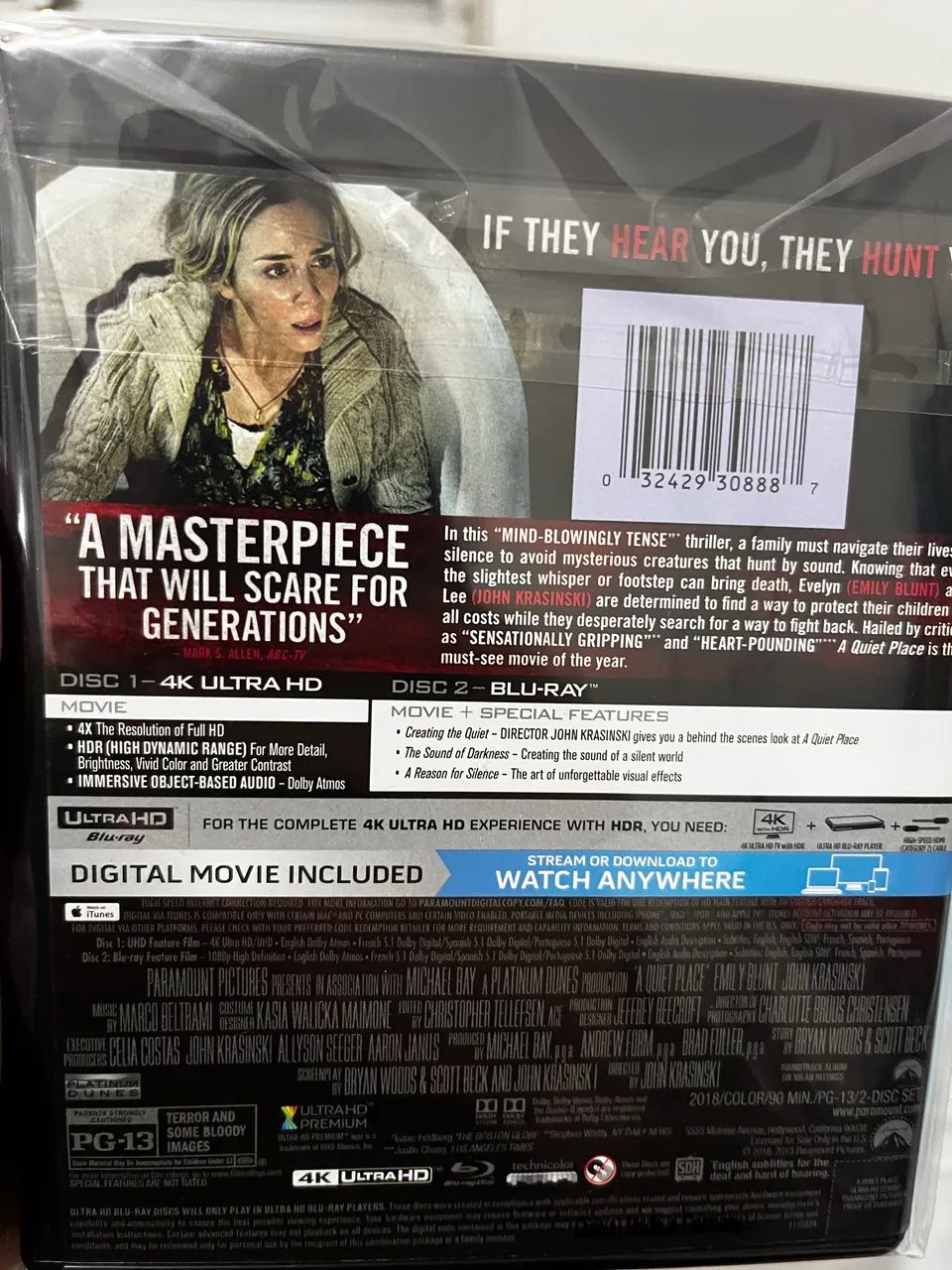 Um lugar silencioso 4k Blu-ray com ptbr - Foto 2