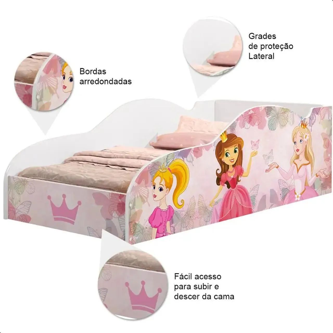 Cama infantil Princesa Rosa  - Foto 2