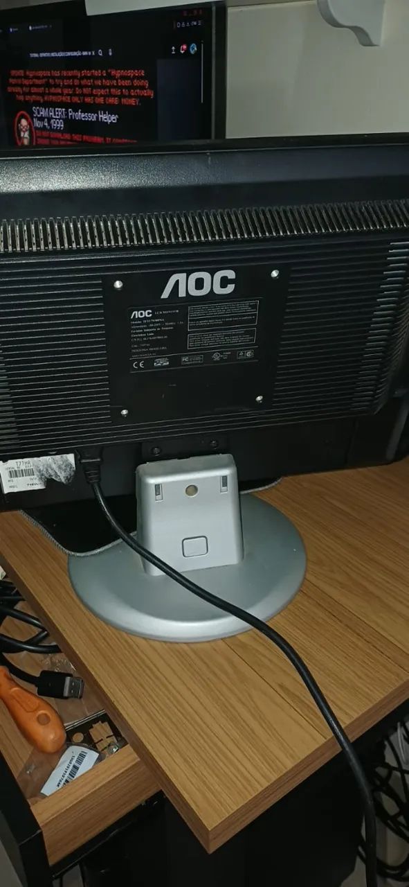Monitor AOC 17 Widescreen - Funcionando Perfeitamente - Foto 3