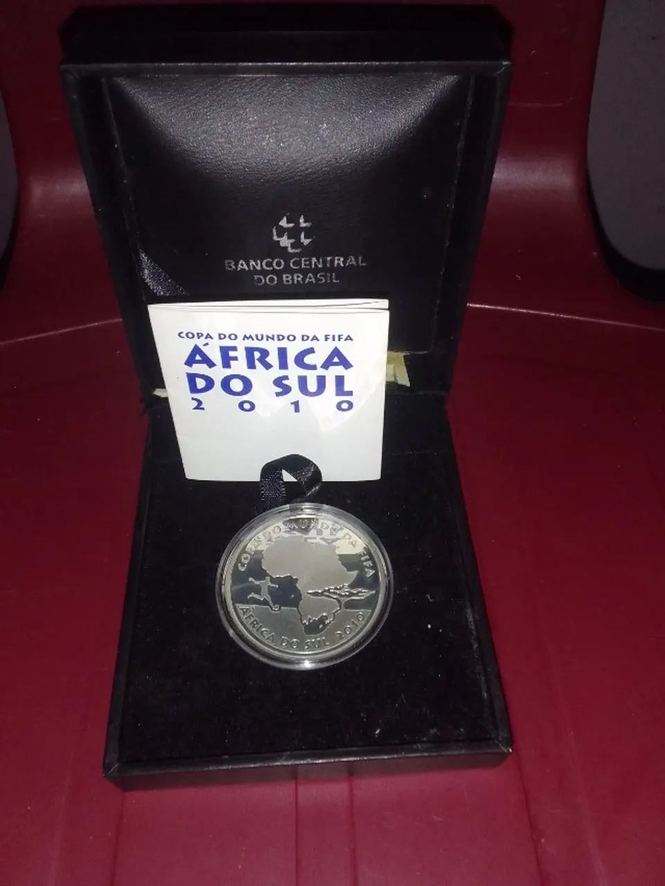 Moeda De Prata 5 Reais Copa Do Mundo África 2010 Com Caixa E Certificado