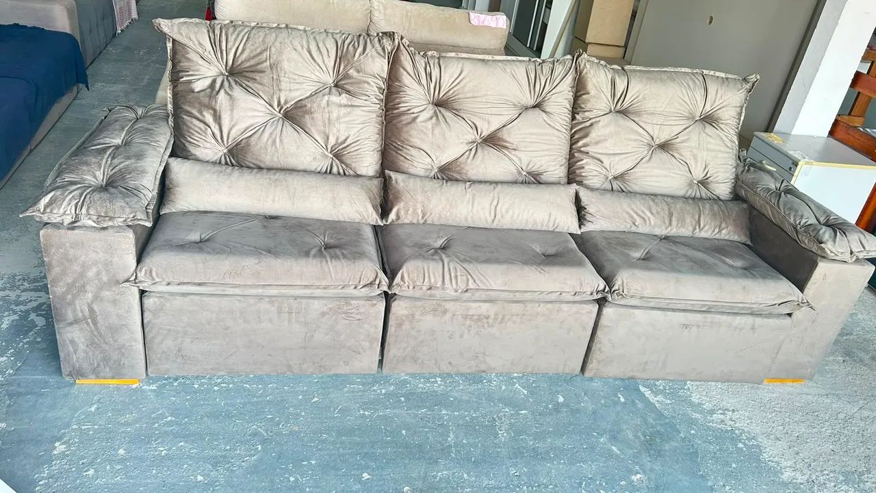 Sofa retrátil novo - Foto 2