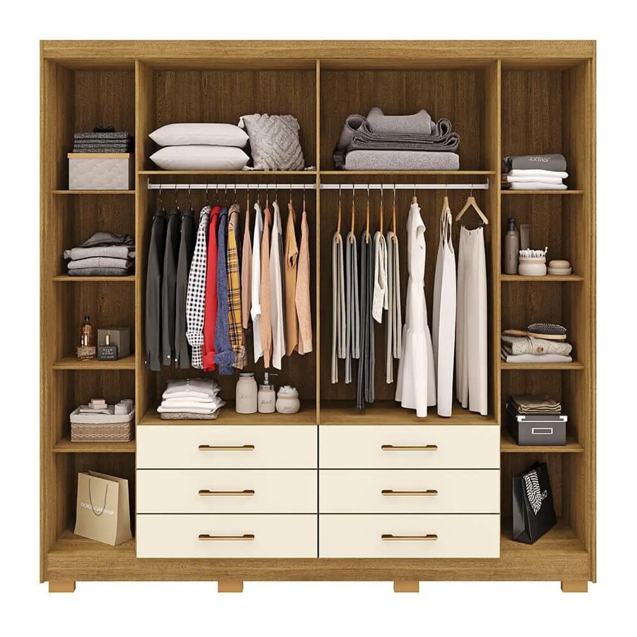 Guarda roupa 100% MDF com 6 gavetas Novos  - Foto 3
