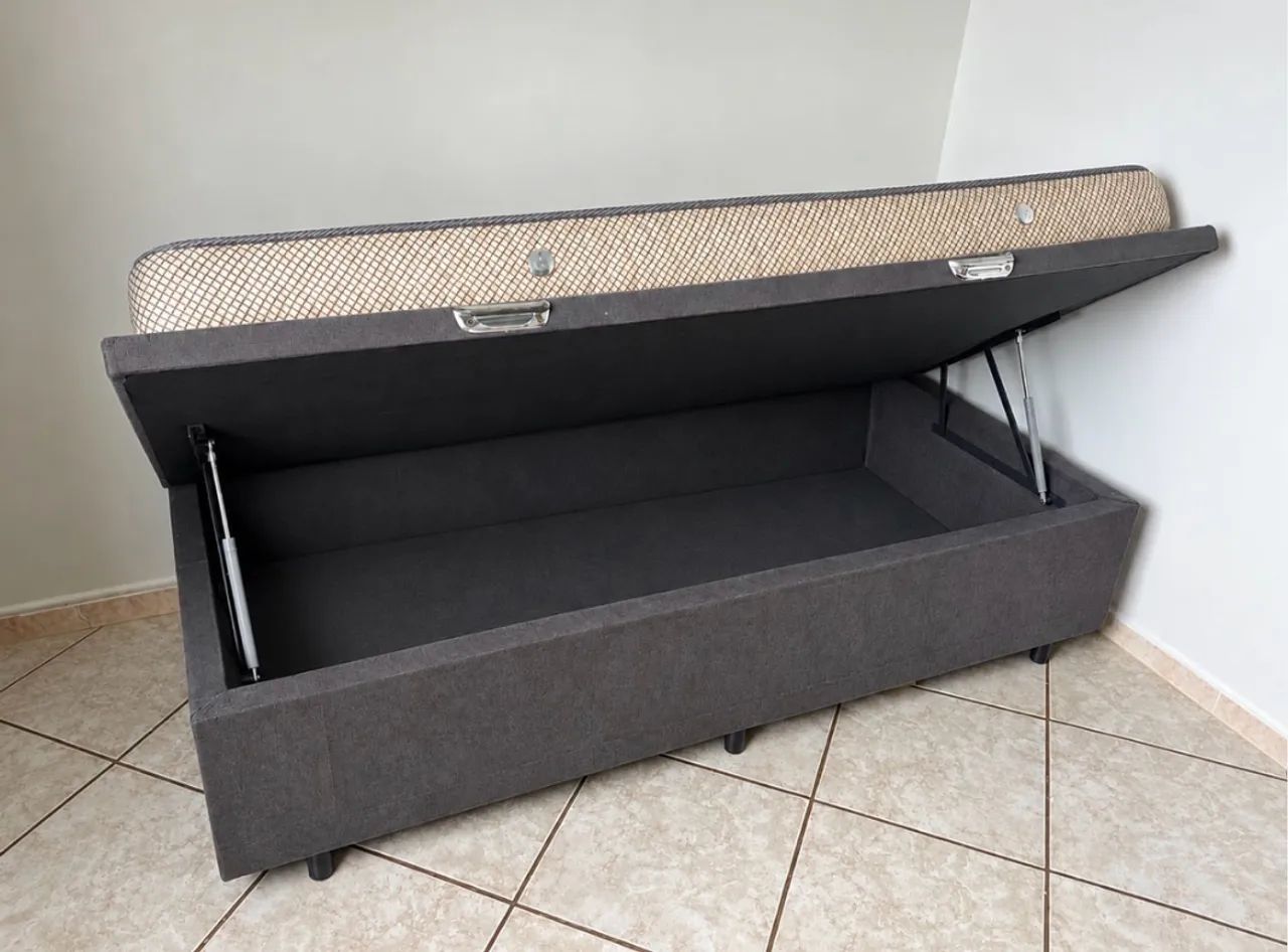 Cama box solteiro com baú - Foto 2