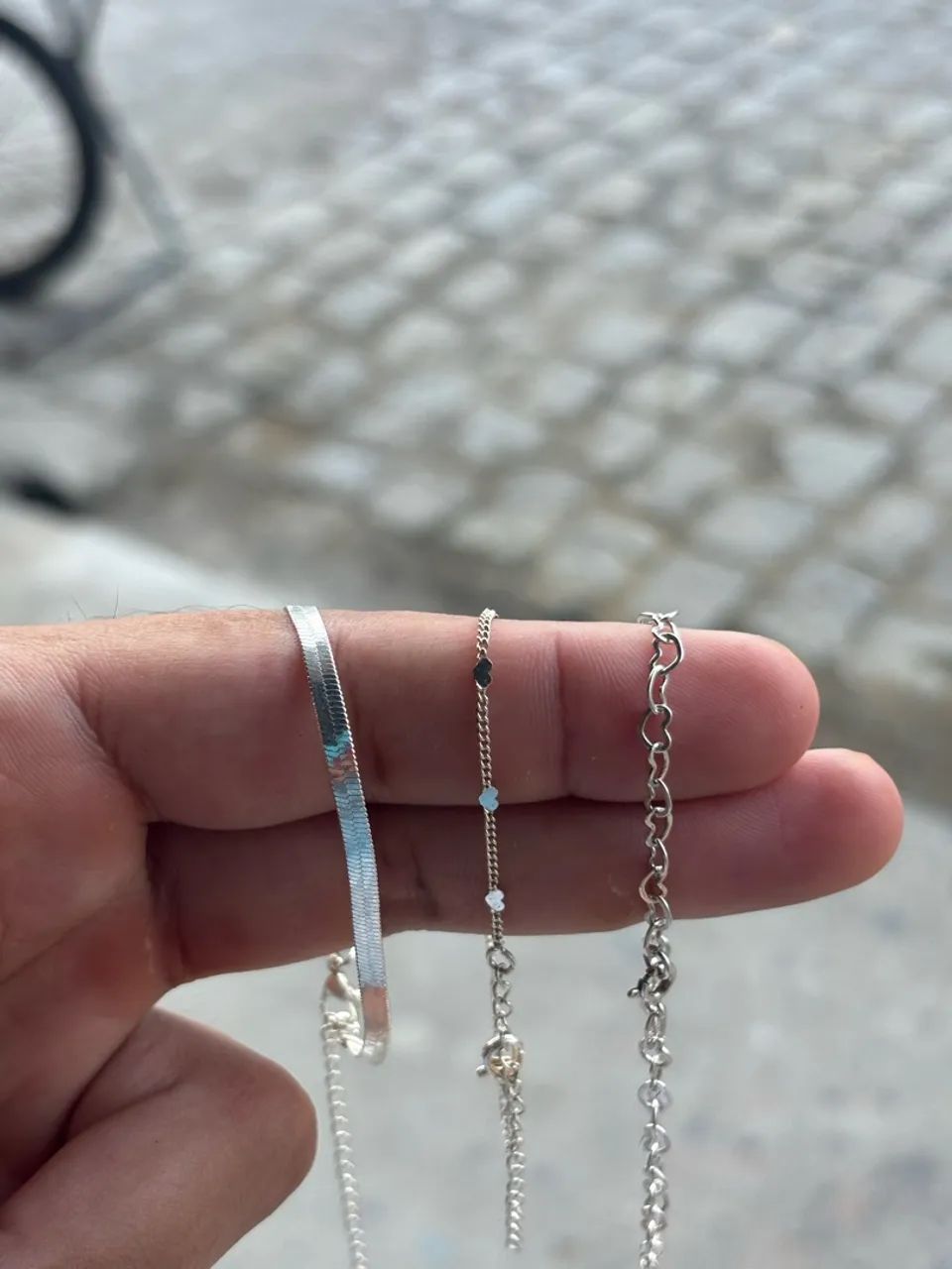 Corrente de prata pra vender ligeiro 