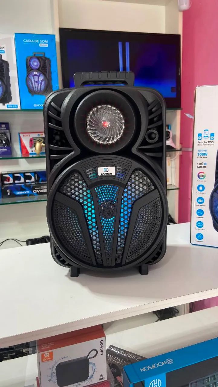 Caixa de som 30cm com microfone  - Foto 2