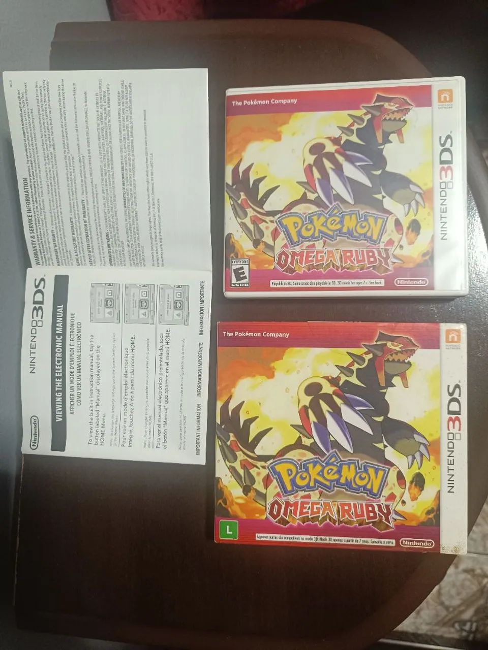 Pokémon omega Ruby completo com luva e manual Nintendo 3ds 
