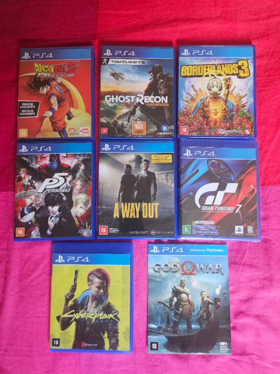 Oito jogos de PS4 - Jogos de Vídeo Game - Setor Maria Rosa
