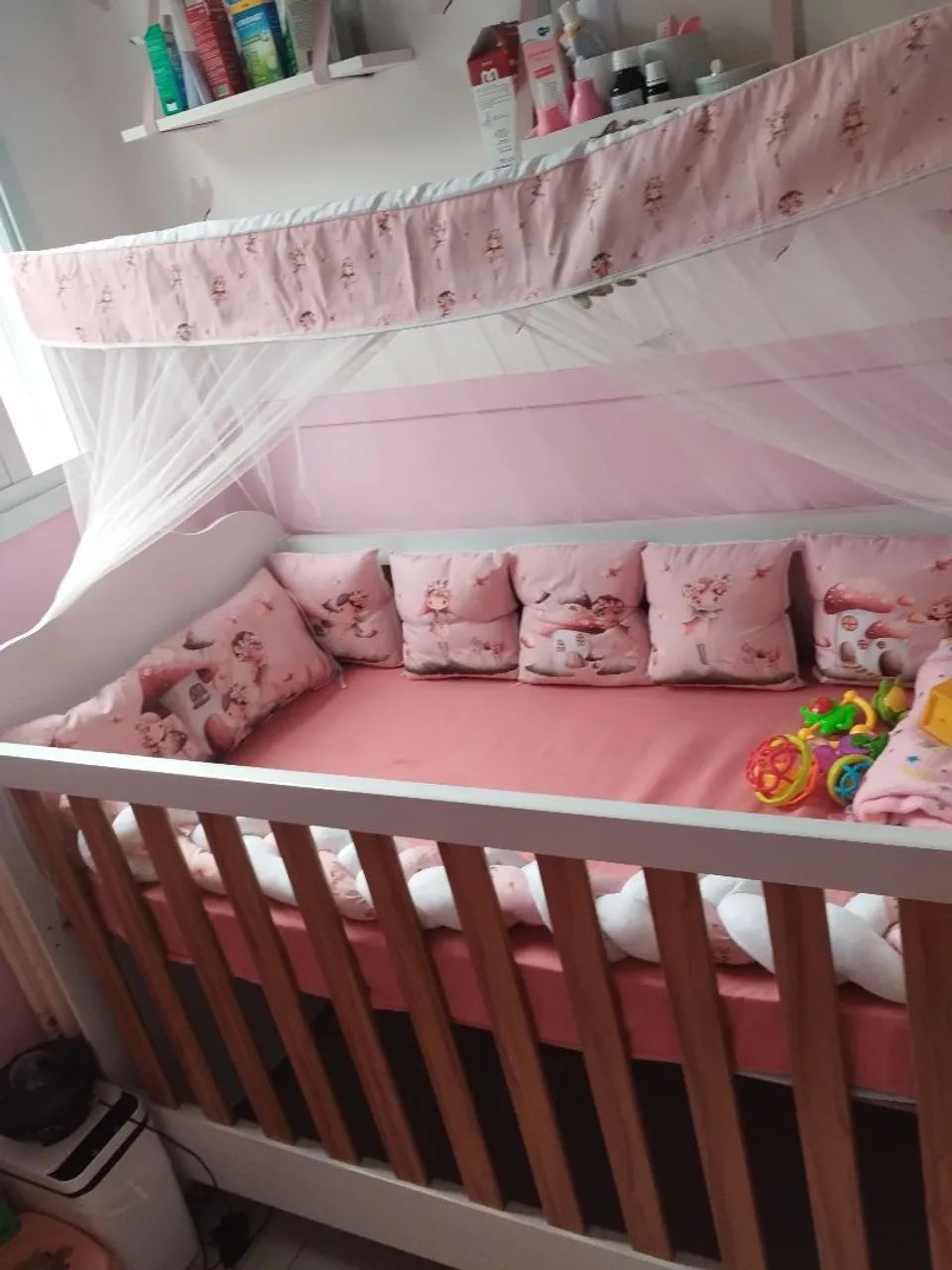 Berço de bebê 2 em 1 - Foto 3